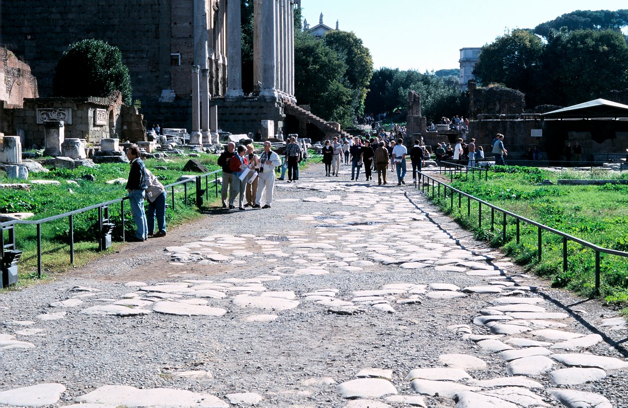 Calle romana pavimentada de Unbekannt