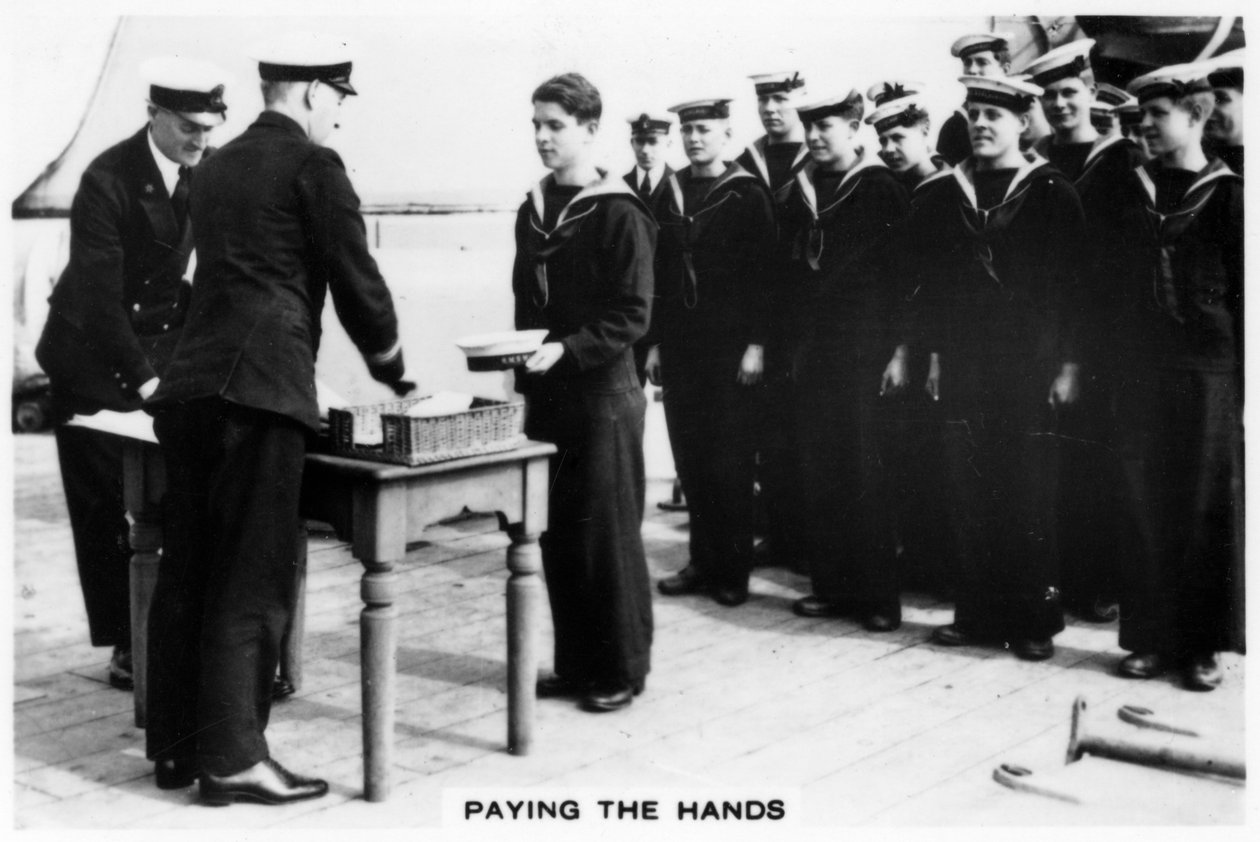 Pagando a los trabajadores, 1937 de Unbekannt