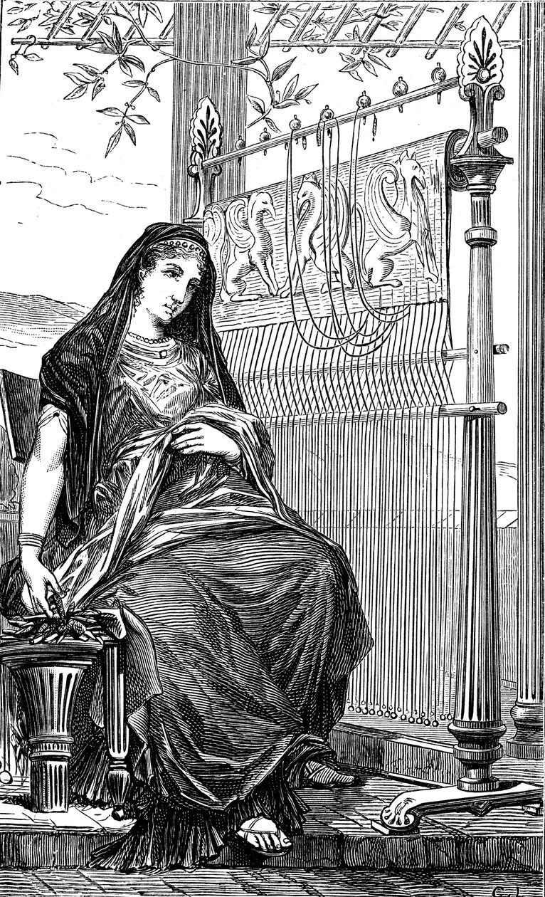 Penélope y su telar, 1886 de Unbekannt