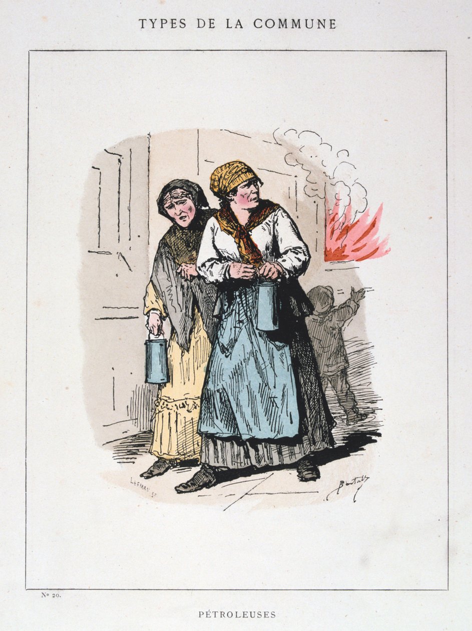 Petroleuses, Comuna de París, 1871 de Unbekannt