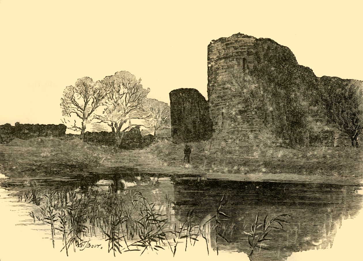Castillo de Pevensey, 1898 de Unbekannt
