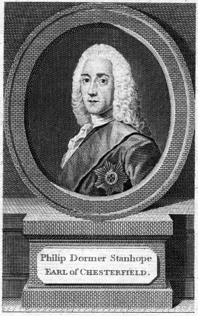 Philip Dormer Stanhope 1694-1773, 4º Conde de Chesterfield, siglo XIX de Unbekannt