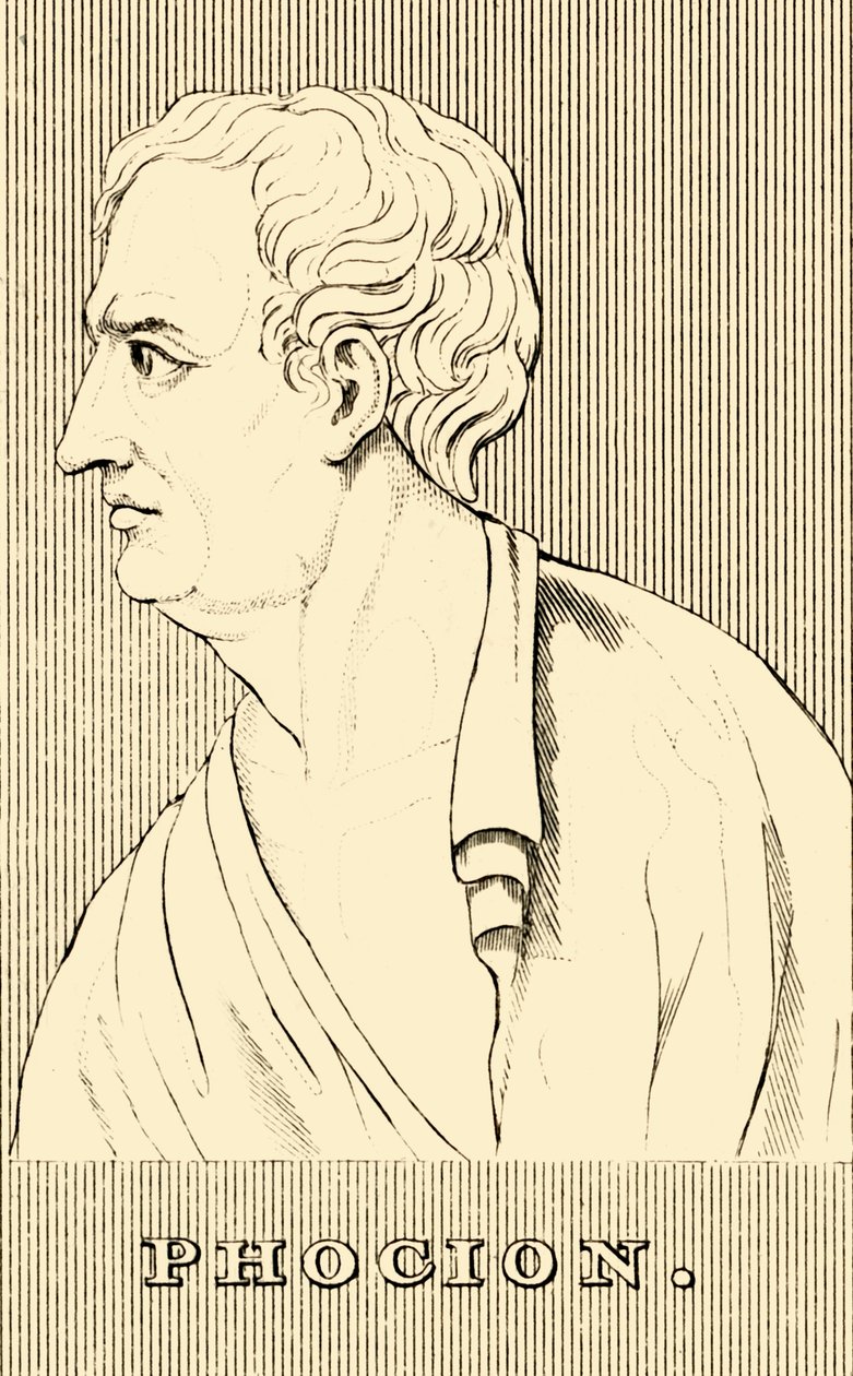 Foción, c402-c318 a.C., 1830 de Unbekannt