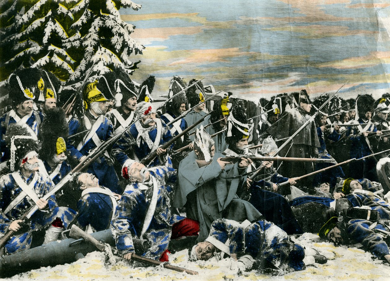 Representación fotográfica de la Batalla de Austerlitz