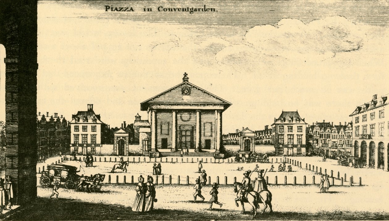 Plaza en Covent Garden, siglo XVIII, 1925 de Unbekannt