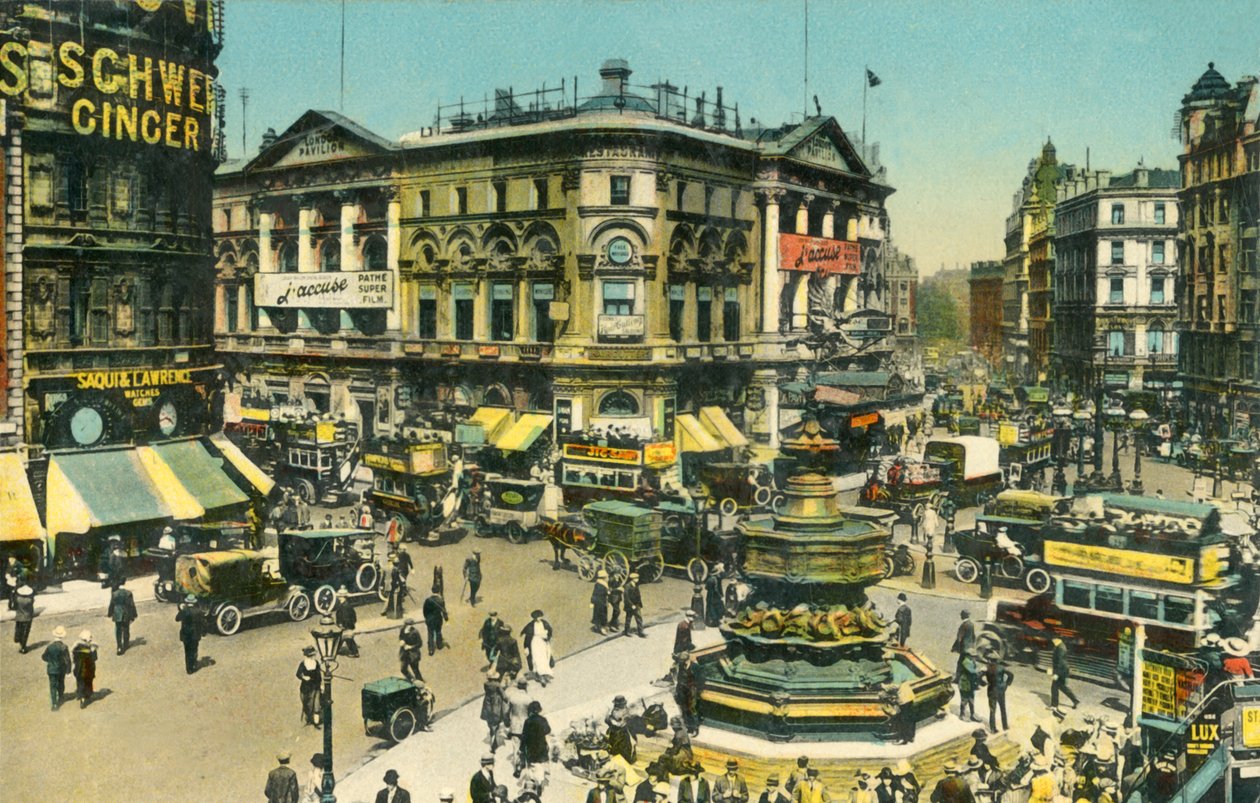 Piccadilly Circus, Londres, c1910 de Unbekannt