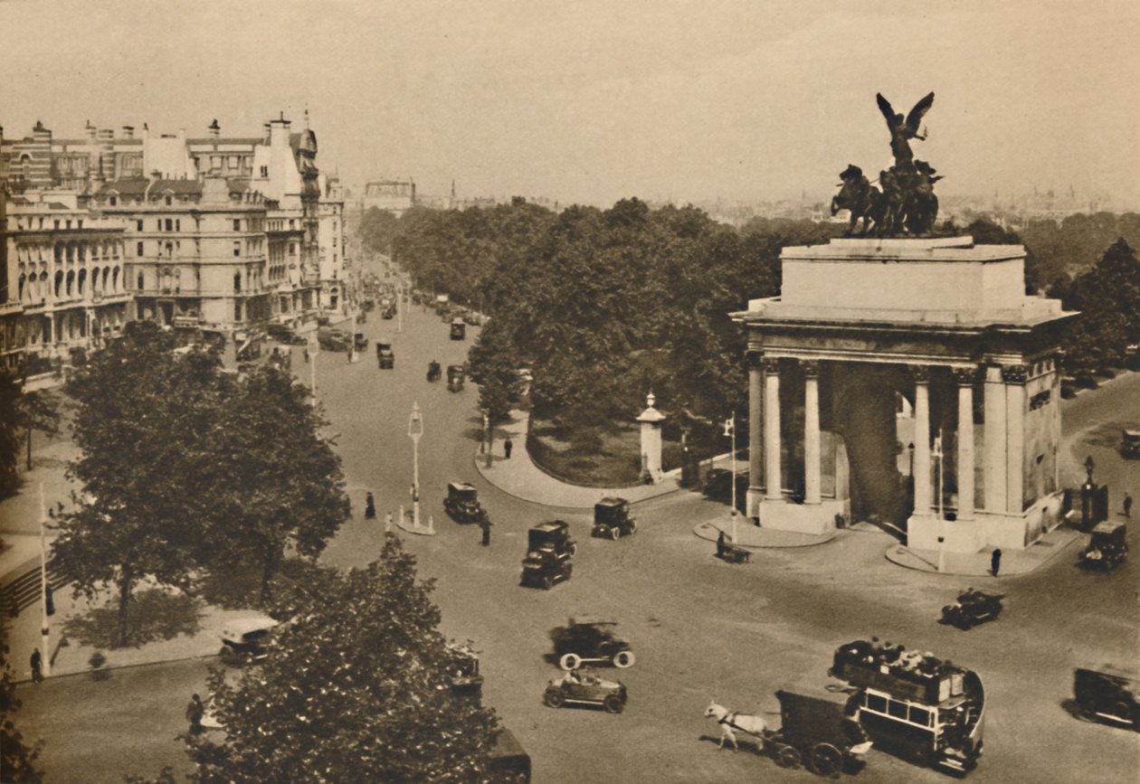 Piccadilly y la cuadriga de Constitution Hill, c1935 de Unbekannt