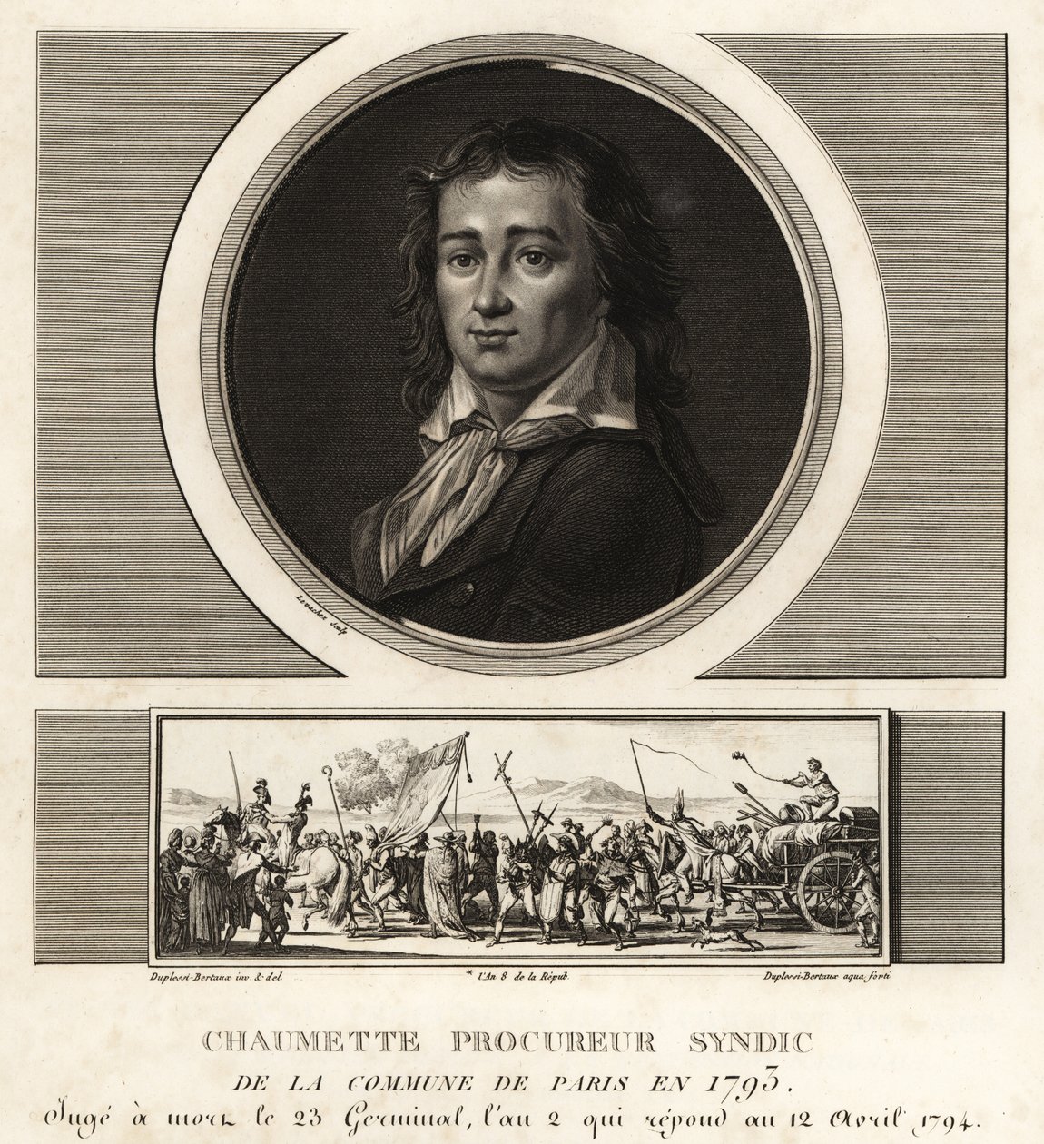 Pierre Gaspard Chaumette, Procurador Síndico de la Comuna, ateo de Unbekannt