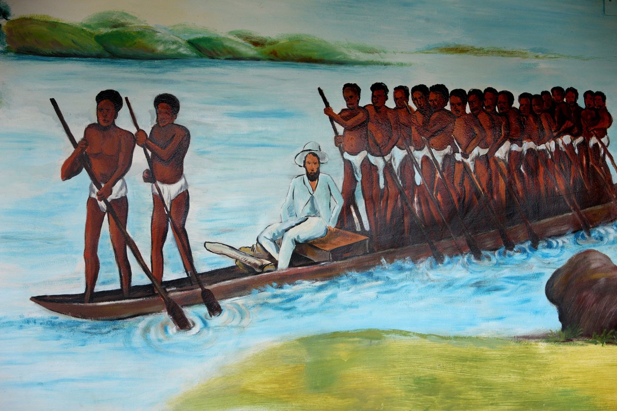 Pierre Savorgnan de Brazza, pintura en Brazzaville, Congo de Unbekannt