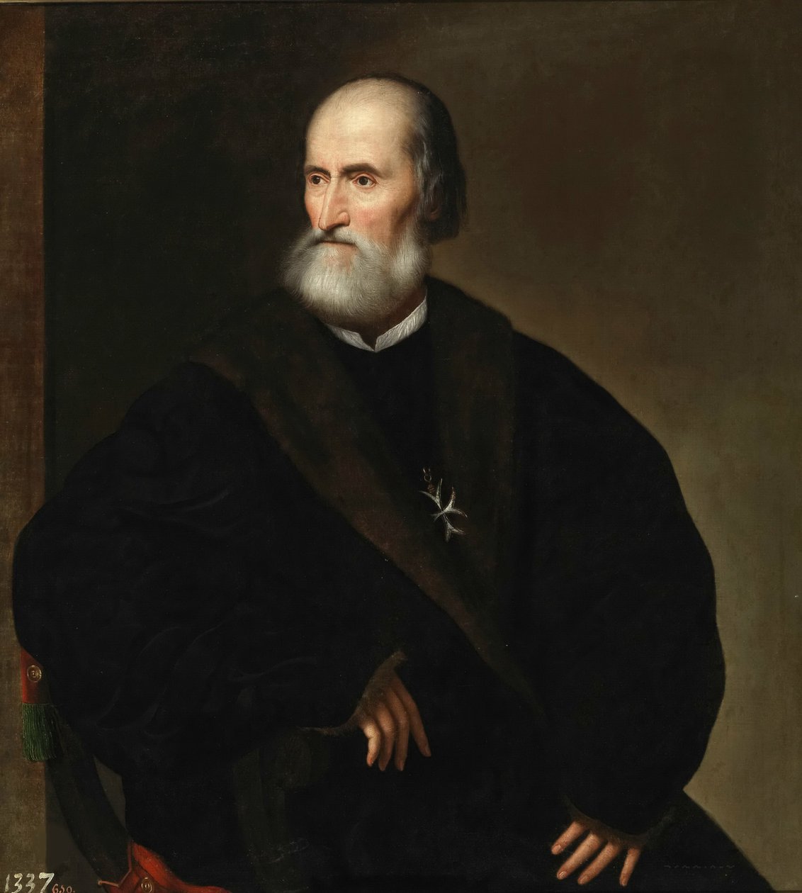 Pietro Bembo como prior de los Caballeros Hospitalarios, ca. 1537 de Unbekannt
