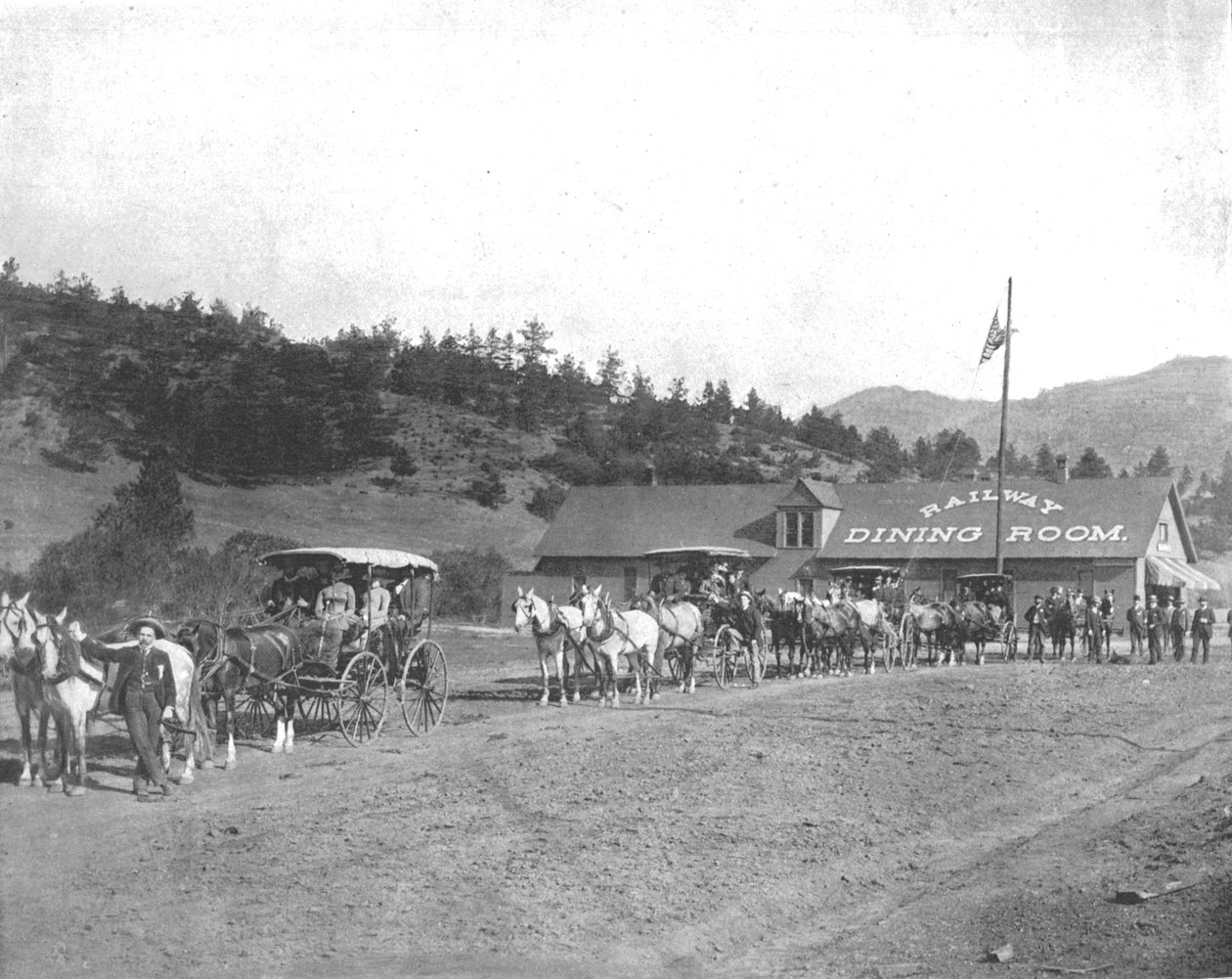 Carretera de peaje de Pikes Peak, Colorado, EE. UU., c1900 de Unbekannt