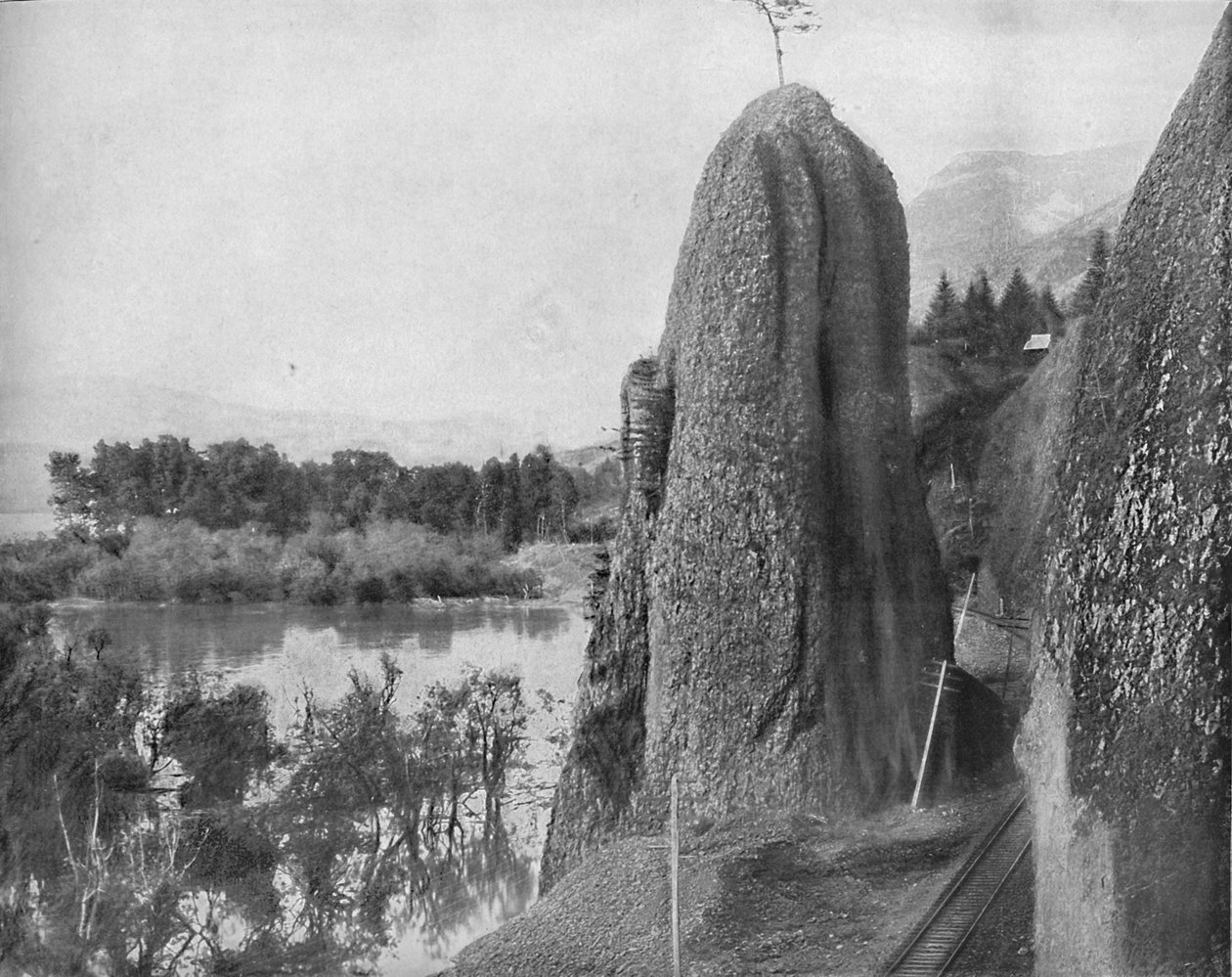 Pilares de Hércules, río Columbia, c1897 de Unbekannt