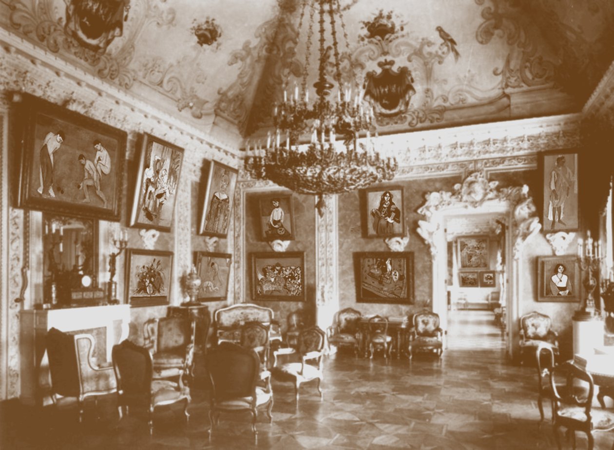 Comedor rosa conocido como la Sala Matisse en la casa de Shchukin de Unbekannt