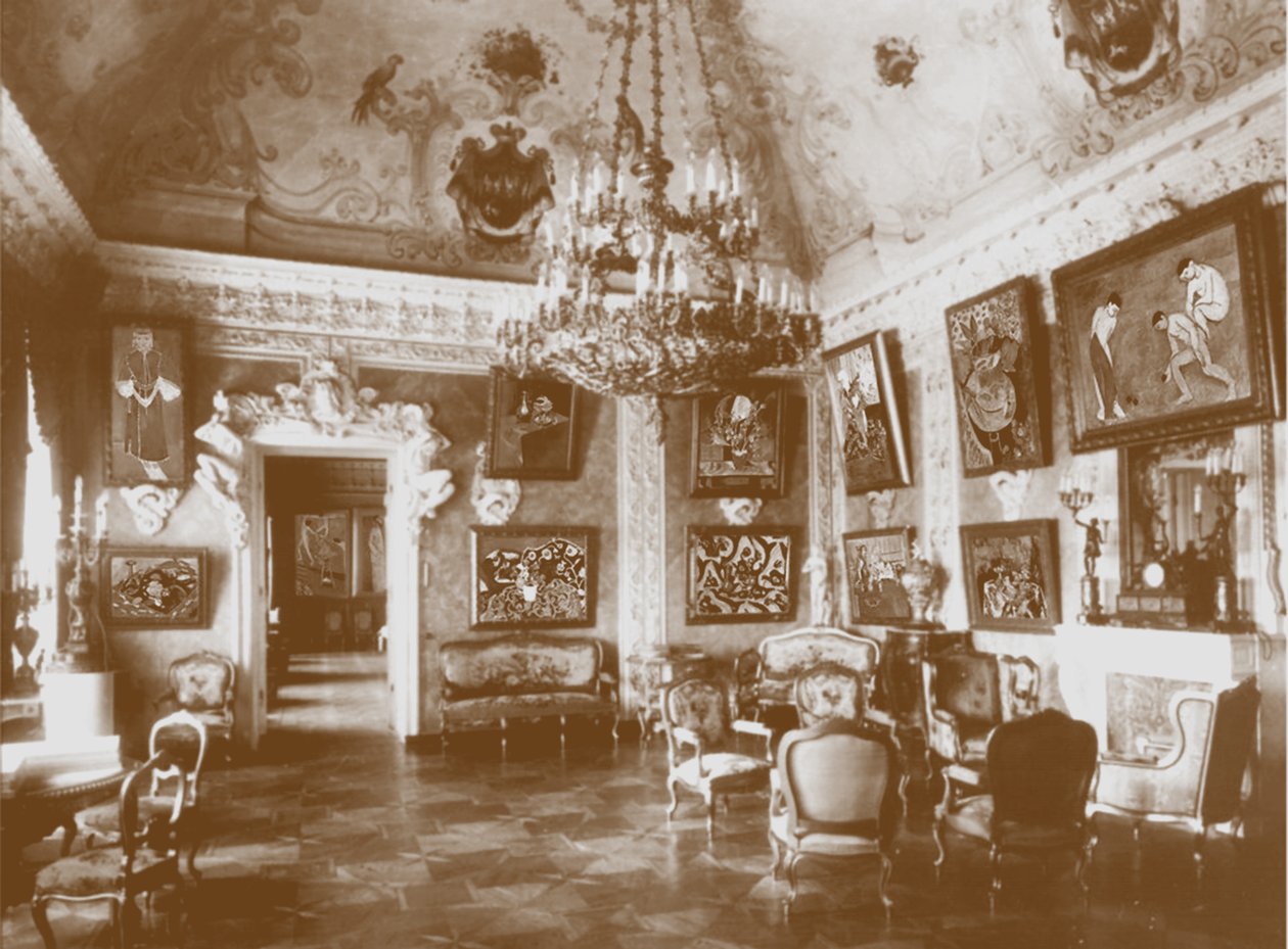 Comedor rosa conocido como la Sala Matisse en la casa de Shchukin de Unbekannt