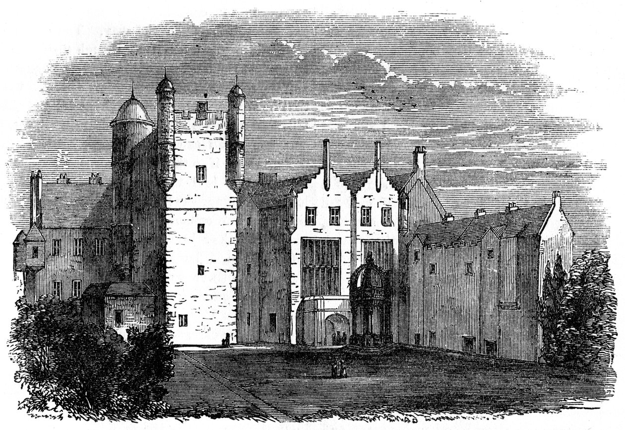 Casa Pinkie, Musselburgh, East Lothian, Escocia, siglo XVIII-XIX de Unbekannt