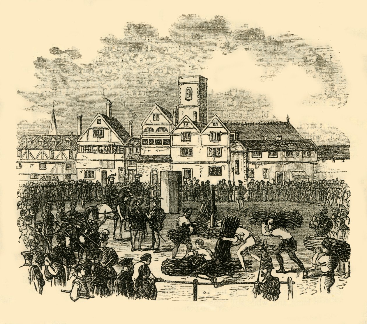 Lugar de ejecución en Old Smithfield, c1872 de Unbekannt