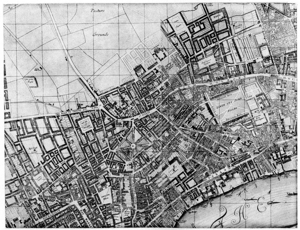 Plano de la parroquia de St Giles, Londres, 1907 de Unbekannt