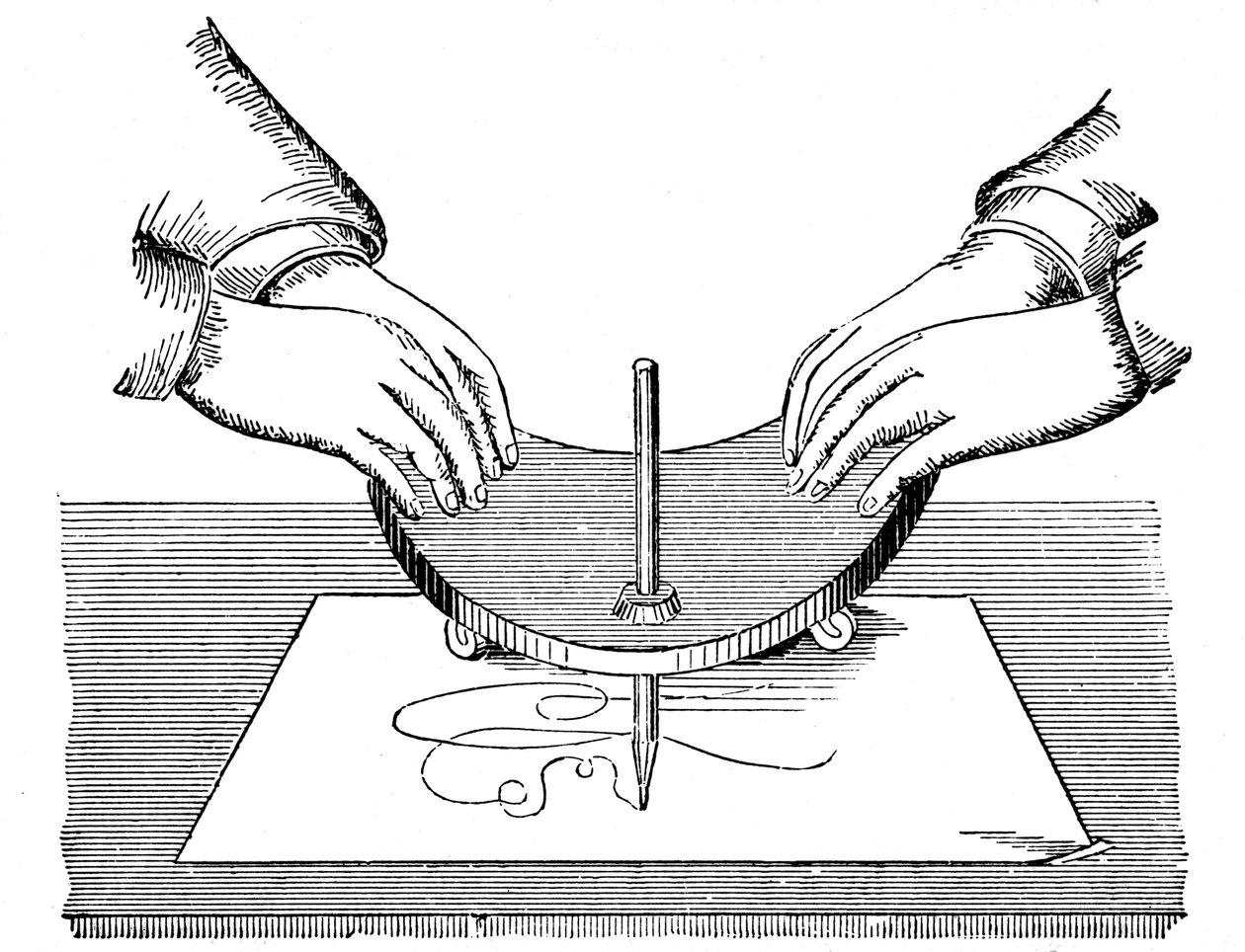Planchette o tablero Ouija, 1885 de Unbekannt