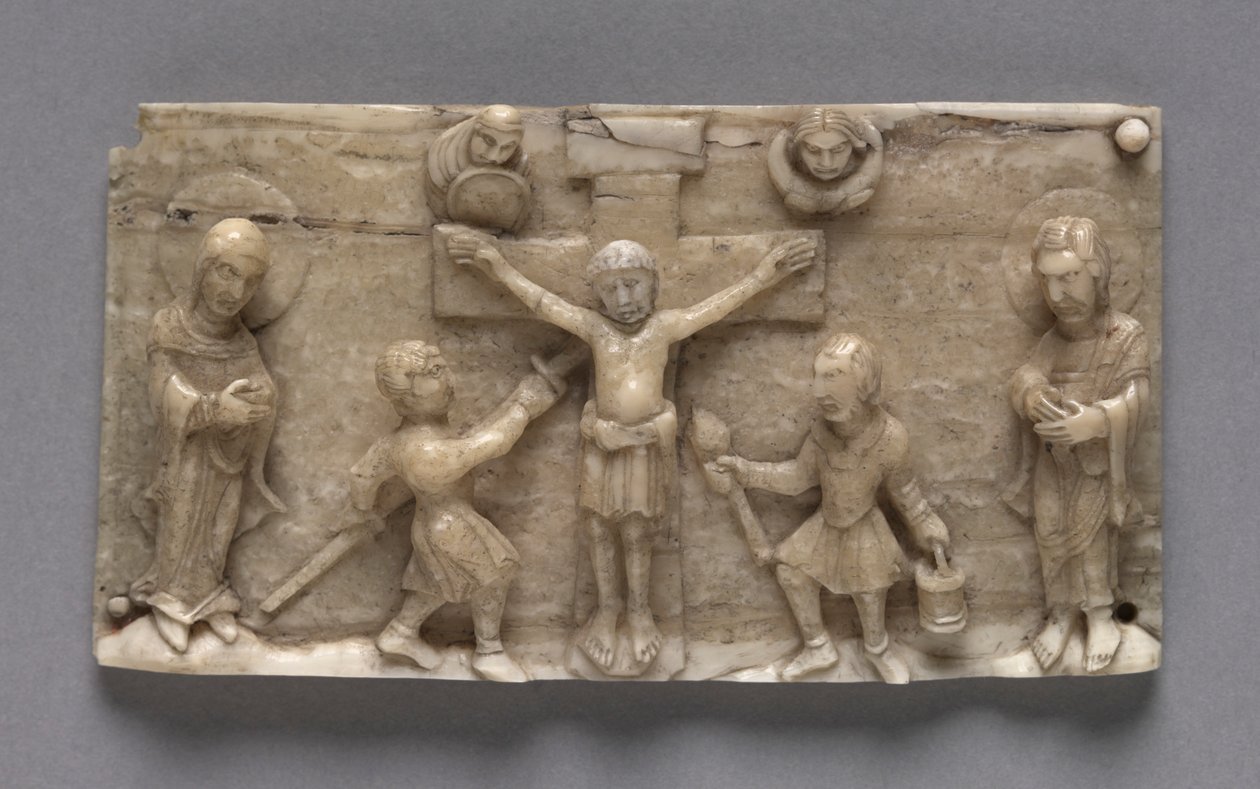 Placa de un Altar Portátil que Muestra la Crucifixión de Unbekannt