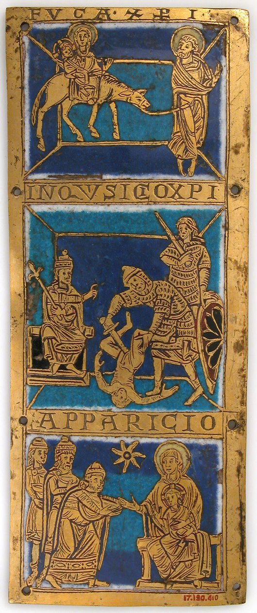Placa de un altar portátil con escenas de la vida de Jesús, alemán, ca. 1160-80 de Unbekannt