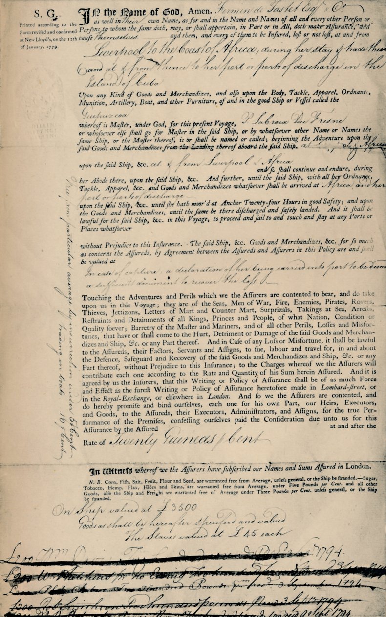Política sobre esclavos, 1794, 1928 de Unbekannt