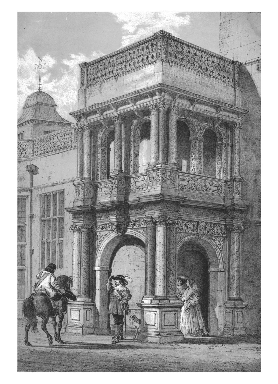 Porche en Audley End, Essex, c. 1840 de Unbekannt