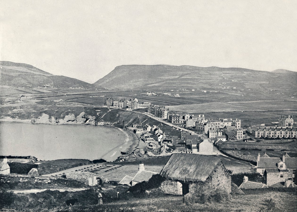 Port Erin - Vista panorámica de la ciudad y sus alrededores, 1895 de Unbekannt