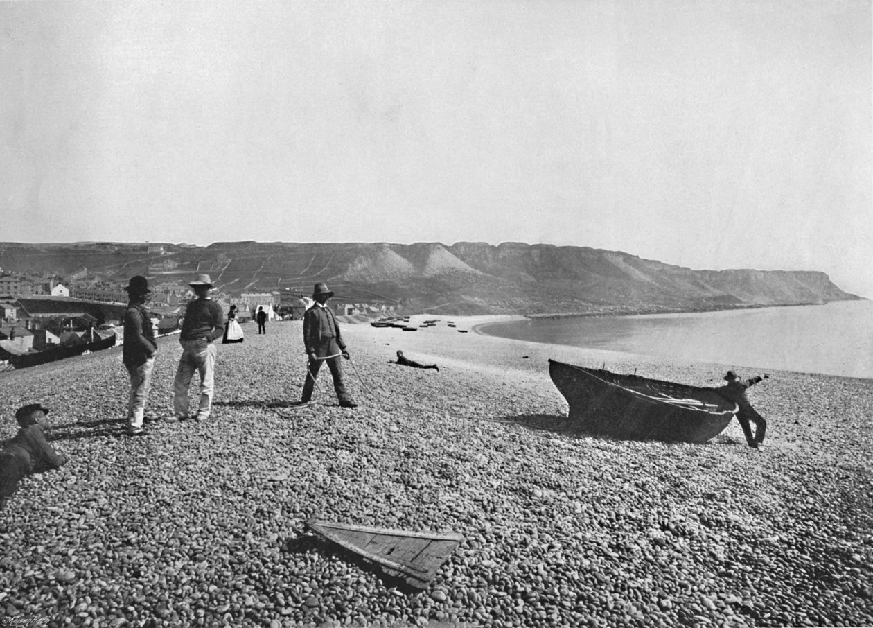 Portland - La playa Chesil, 1895 de Unbekannt