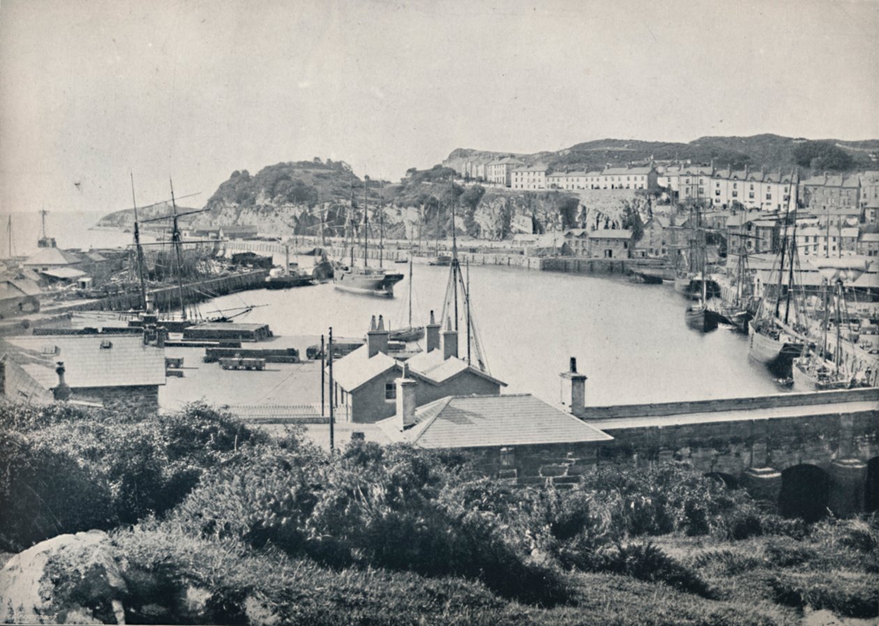 Portmadoc - El puerto y la ciudad, 1895 de Unbekannt