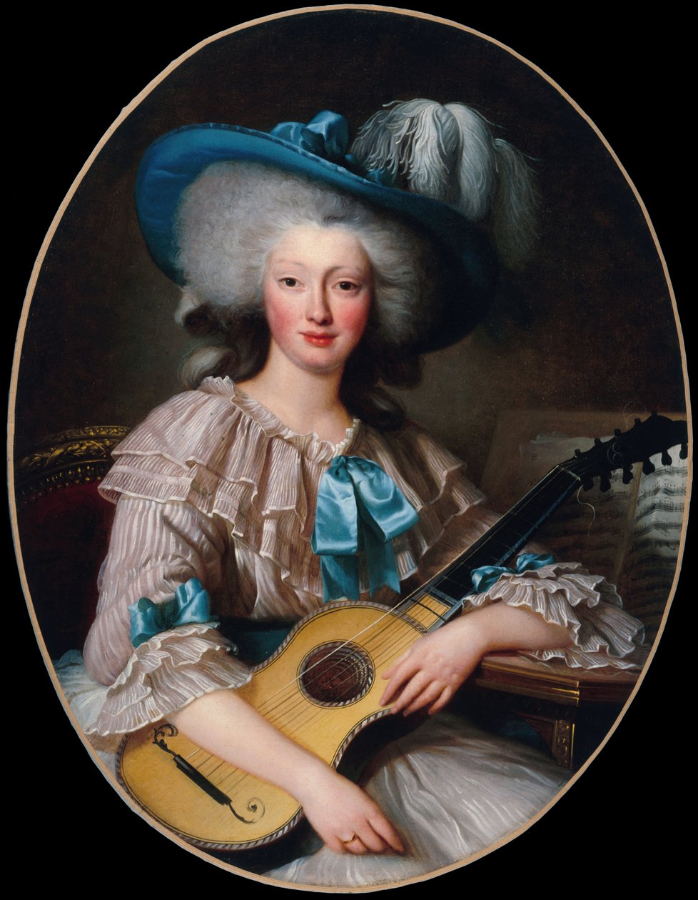 Retrato de Félicité-Louise de Frézals 1765-1854, nacida Esmangard de Beauval de Unbekannt