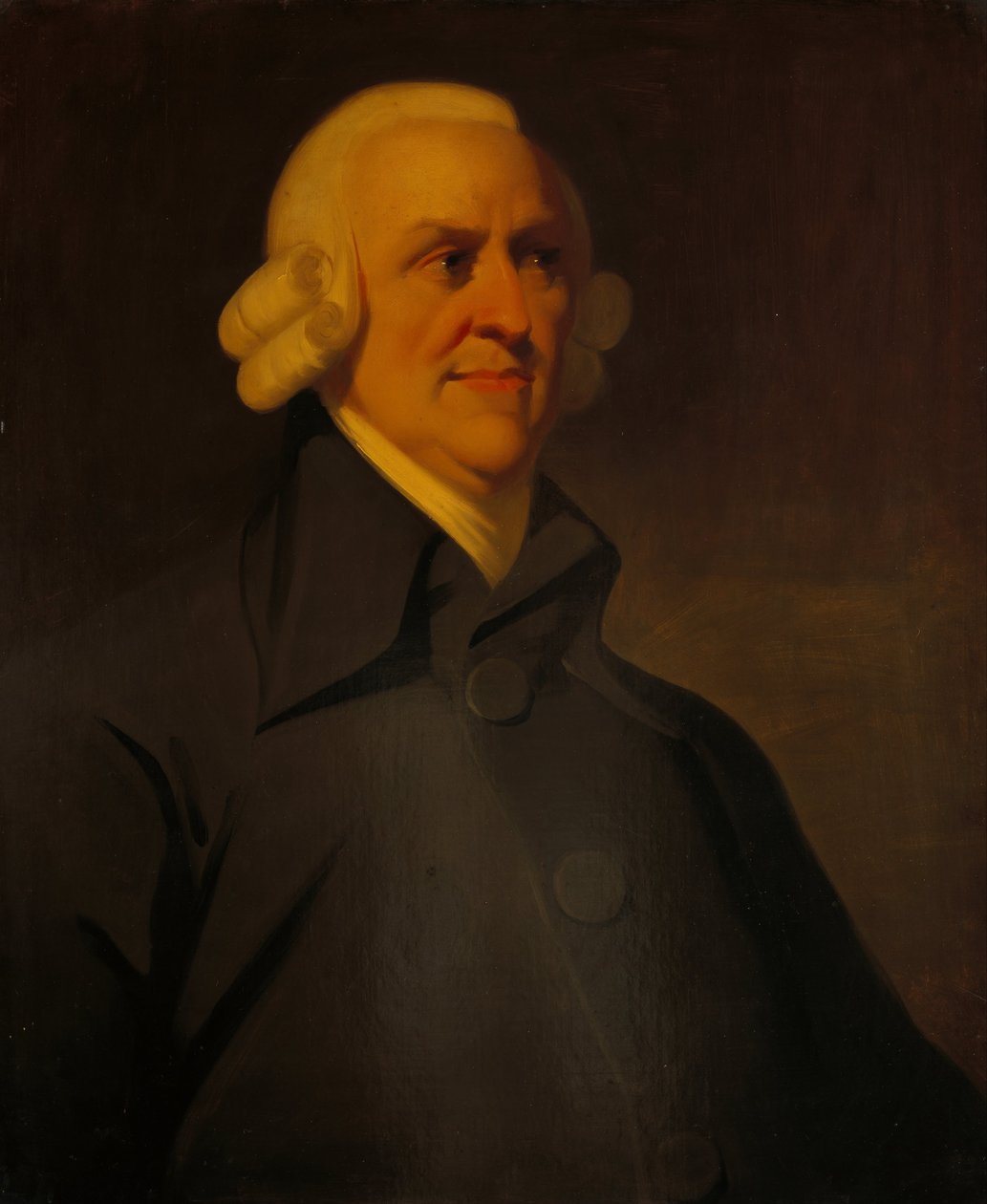 Retrato de Adam Smith 1723-1790 de Unbekannt