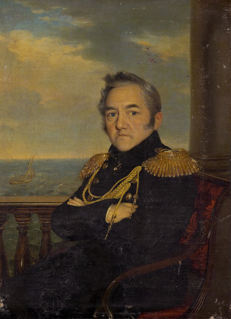 Retrato del Almirante Mikhail Lazarev 1788-1851 de Unbekannt