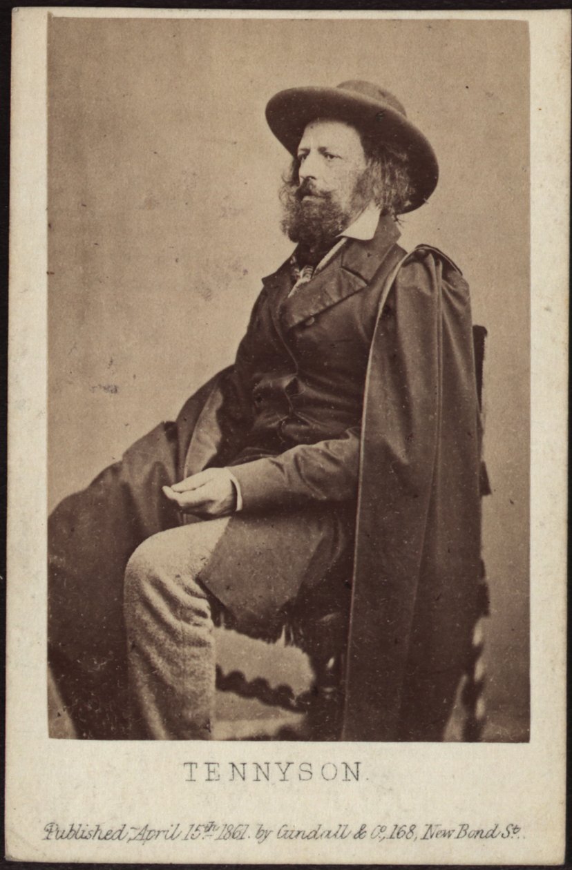 Retrato de Alfred, Lord Tennyson 1809-1892, 1861 de Unbekannt