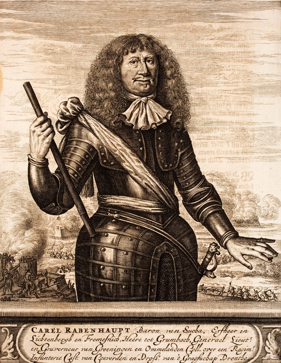 Retrato de Carl von Rabenhaupt 1602-1675 De: Schauplatz des Krieges, 1675 de Unbekannt