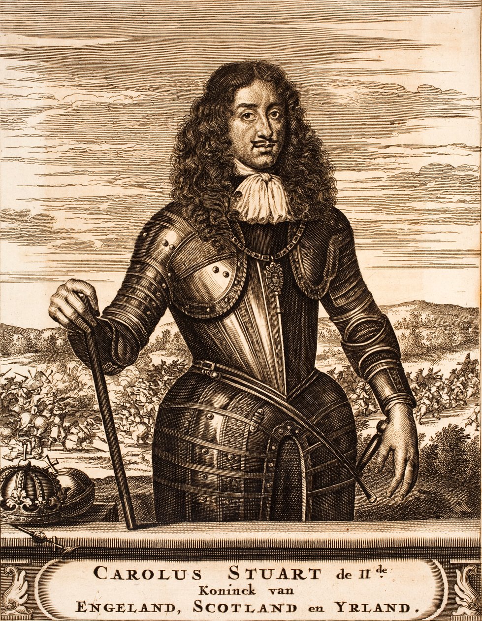 Retrato de Carlos II de Inglaterra 1630-1685 De: Schauplatz des Krieges, 1675 de Unbekannt
