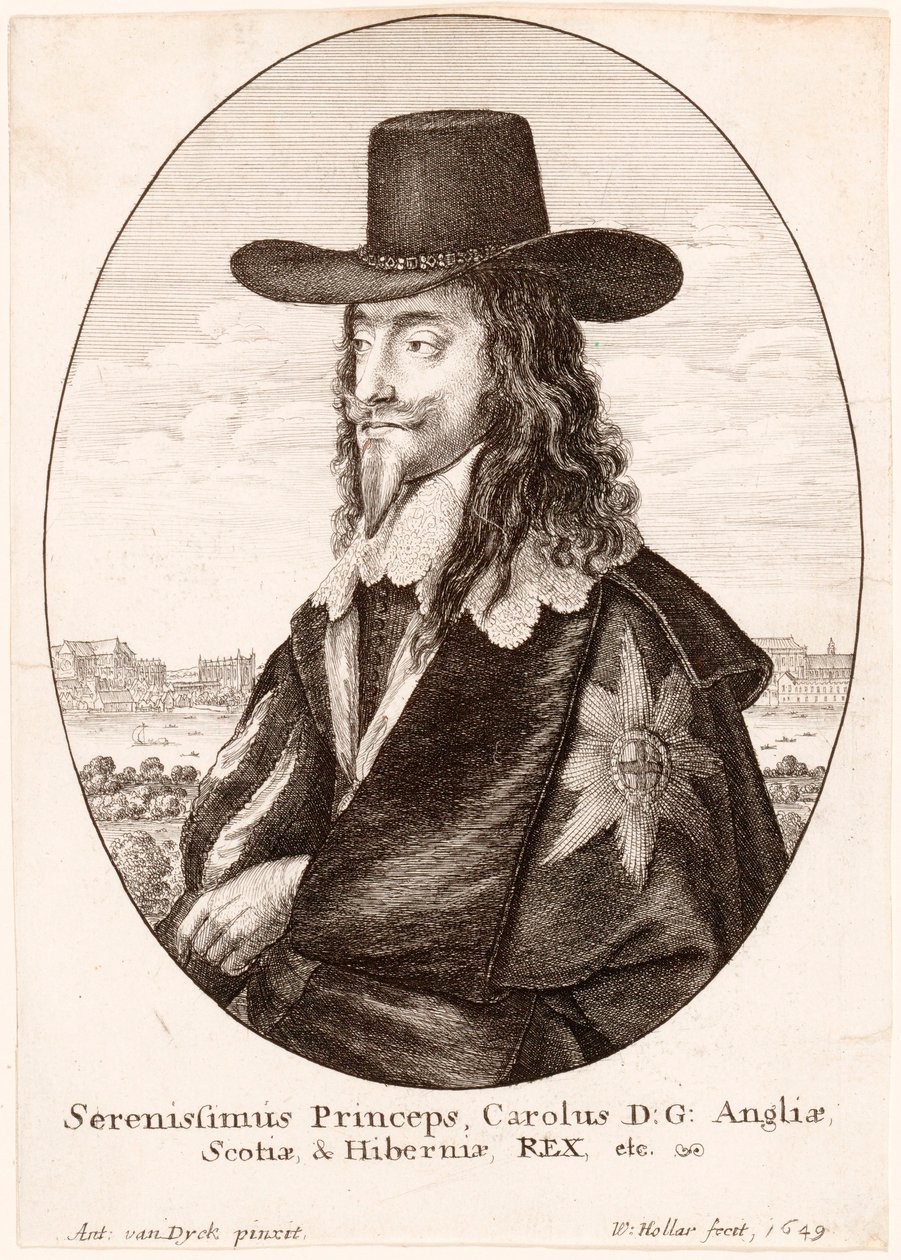 Retrato de Carlos I, pub. 1649 de Unbekannt