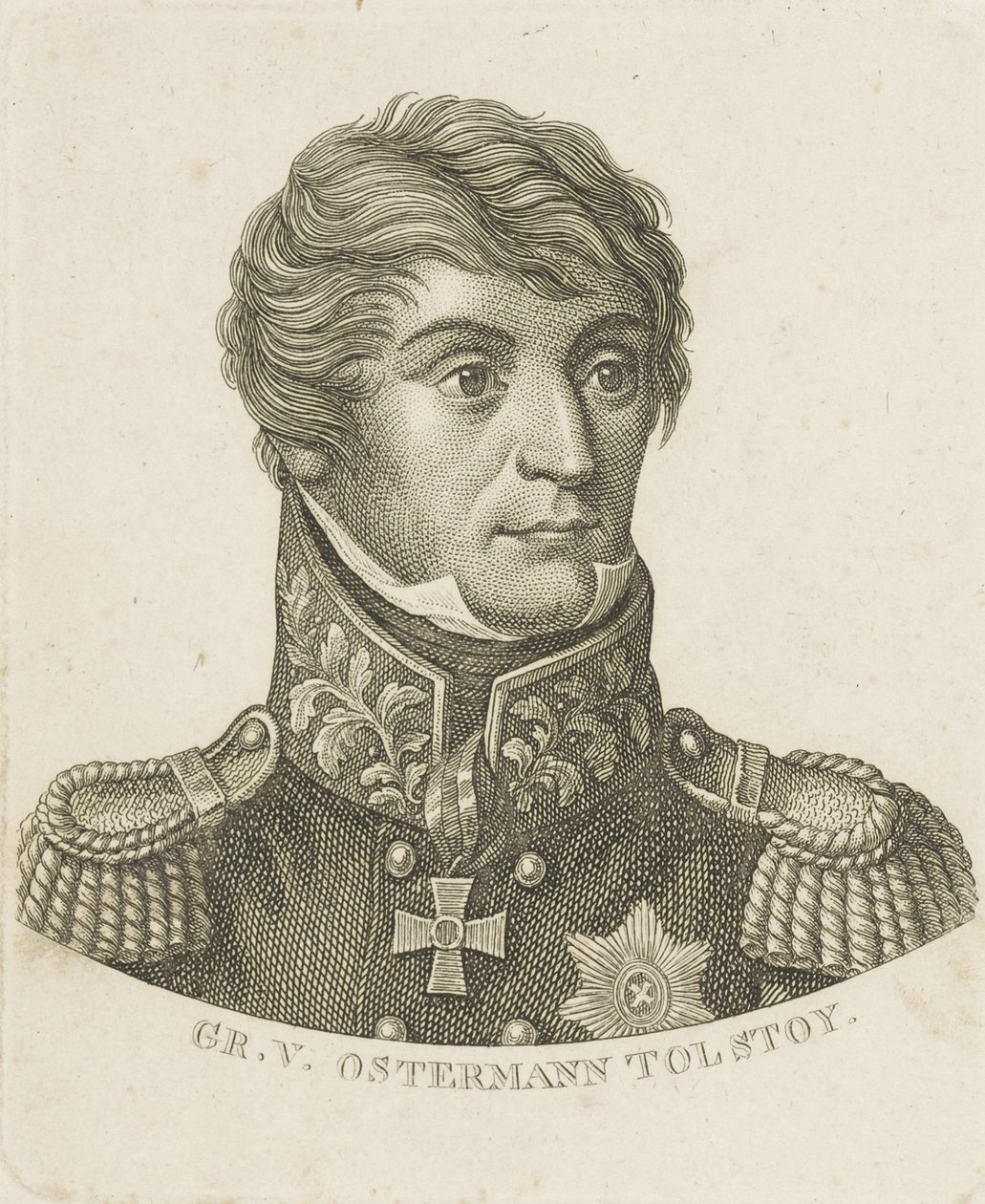 Retrato del Conde Alexander Ivanovich Ostermann-Tolstoy 1772-1857, c. 1800 de Unbekannt