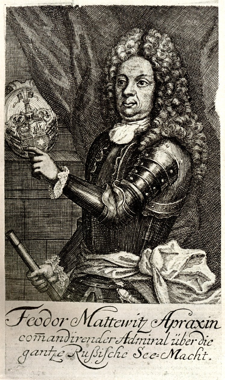Retrato del Conde Fyodor Matveyevich Apraksin de Unbekannt