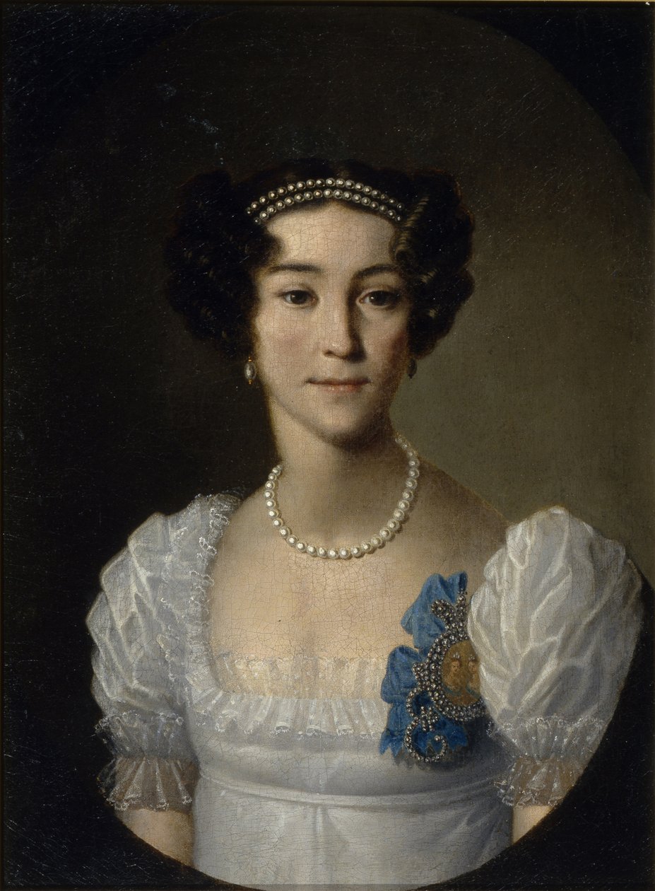 Retrato de la Condesa Anna Alexeyevna Orlova de Chesma 1785-1848, principios del siglo XIX de Unbekannt