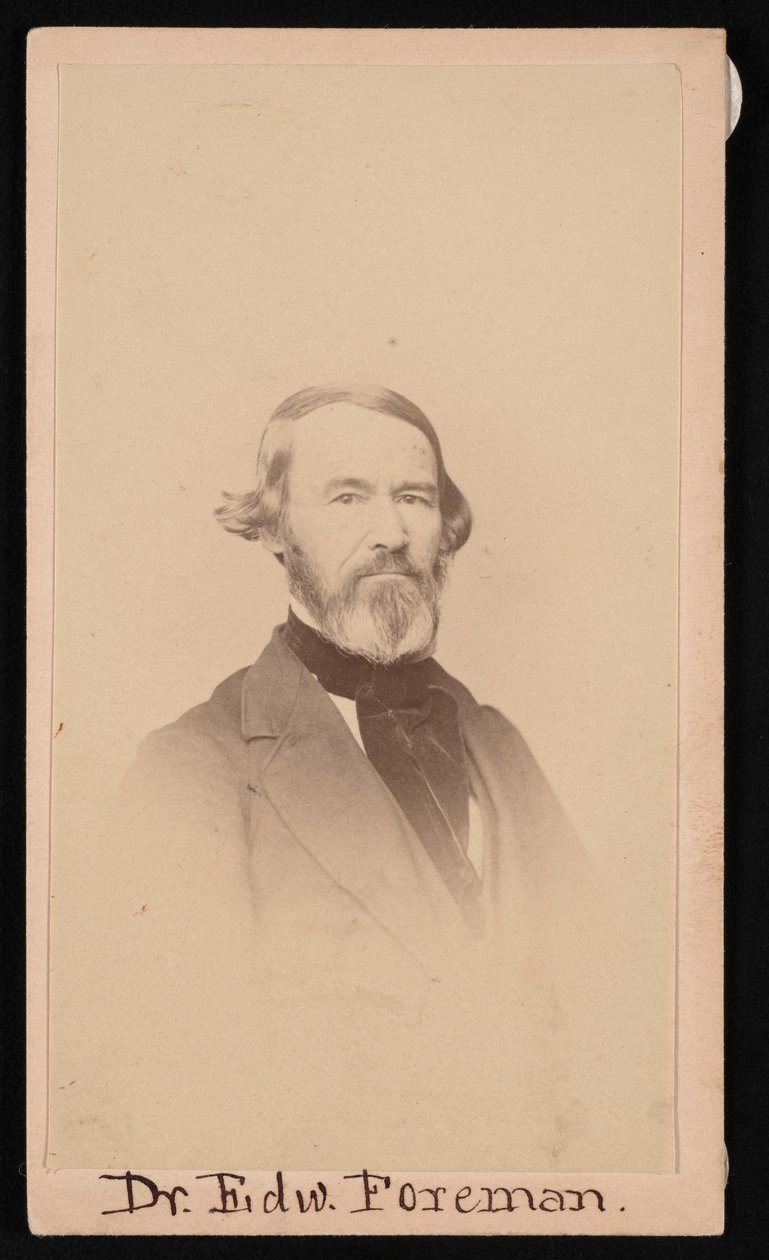 Retrato del Dr. Edward R. Foreman 1808-1885, antes de 1876 de Unbekannt