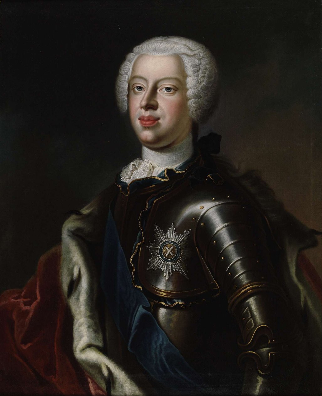 Retrato del Duque Anthony Ulrich de Brunswick 1714-1774, c. 1740 de Unbekannt