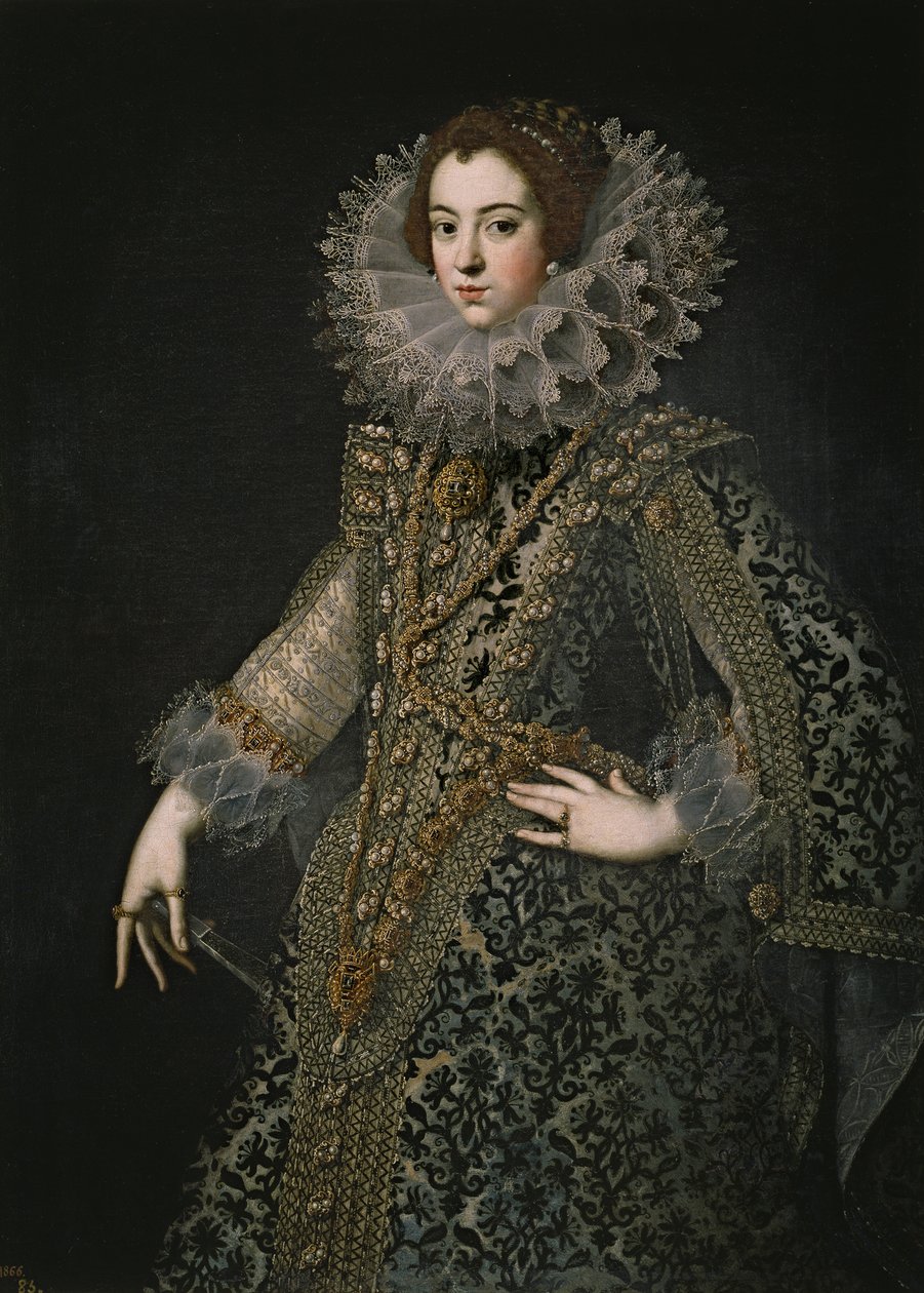 Retrato de Isabel de Francia, Reina consorte de España de Unbekannt