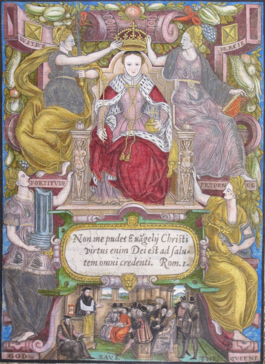 Retrato de Isabel I de Inglaterra con corona, 1572 de Unbekannt