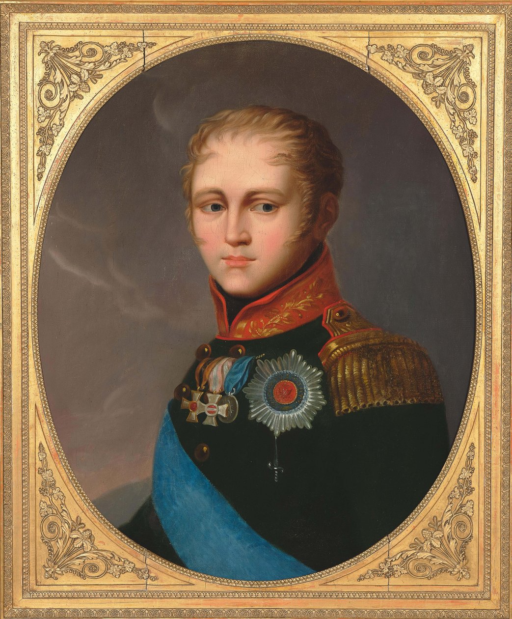 Retrato del Emperador Alejandro I 1777-1825, c. 1810 de Unbekannt
