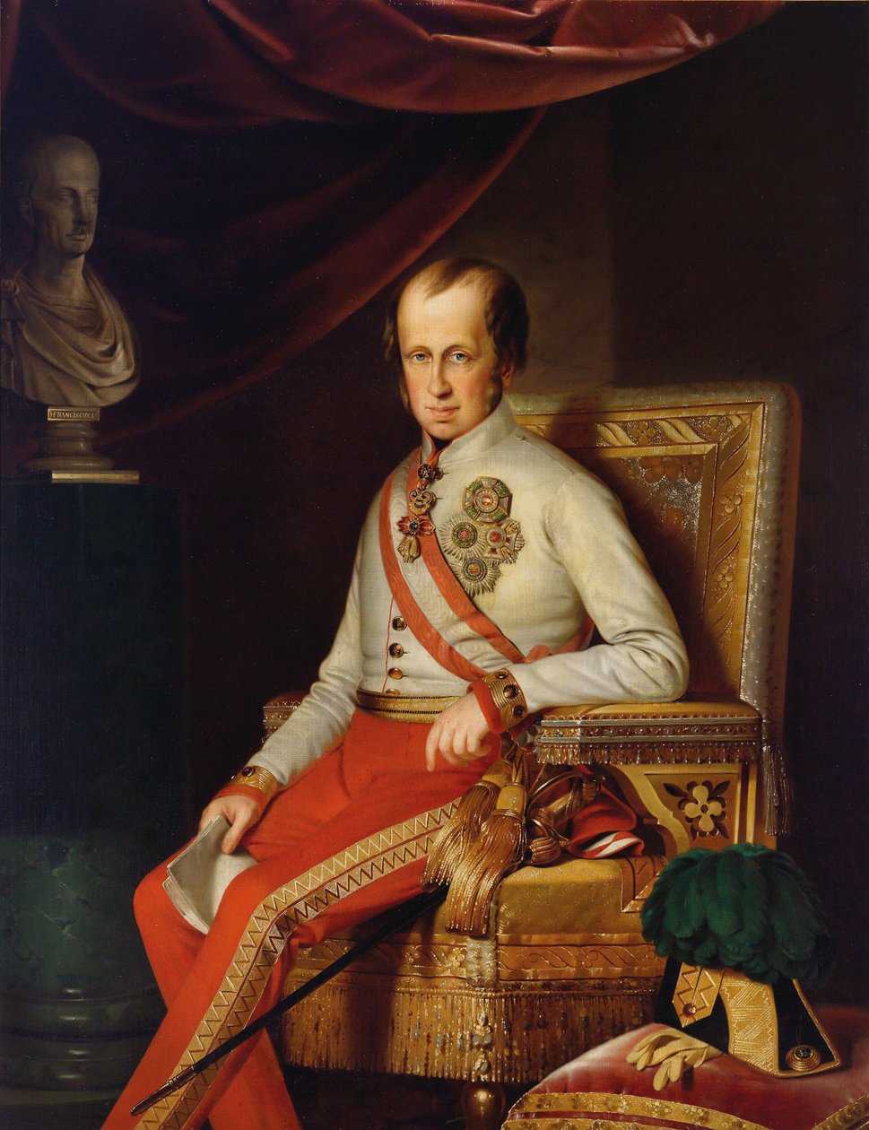 Retrato del Emperador Fernando I de Austria 1793-1875, c. 1840 de Unbekannt