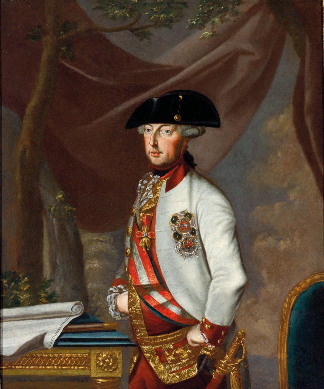 Retrato del Emperador José II 1741-1790, ca 1770 de Unbekannt