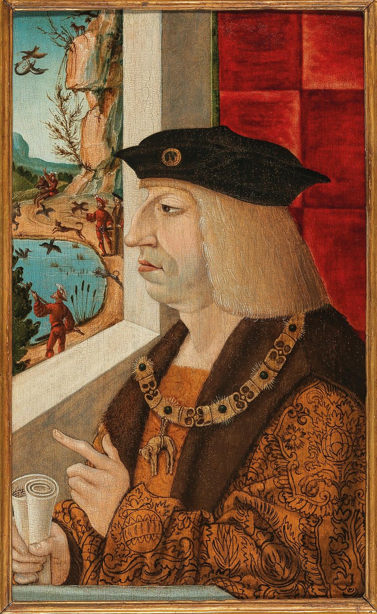 Retrato del Emperador Maximiliano I 1459-1519 de Unbekannt