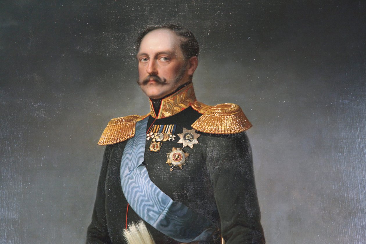 Retrato del Emperador Nicolás I, mediados del siglo XIX de Unbekannt