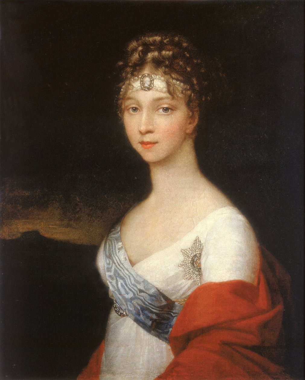 Retrato de la Emperatriz Isabel Alexeievna, Princesa Luisa de Baden 1779-1826, después de 1806 de Unbekannt