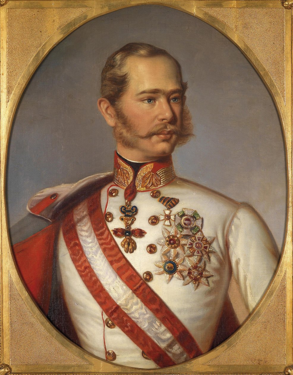 Retrato de Francisco José I de Austria, ca 1855 de Unbekannt